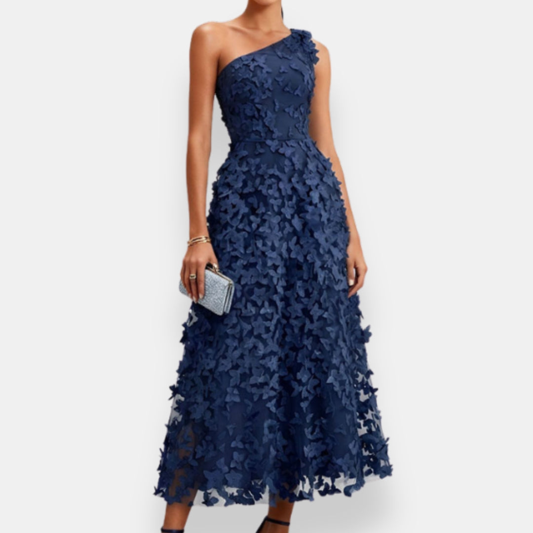 Arlette | Robe Asymétrique Papillons
