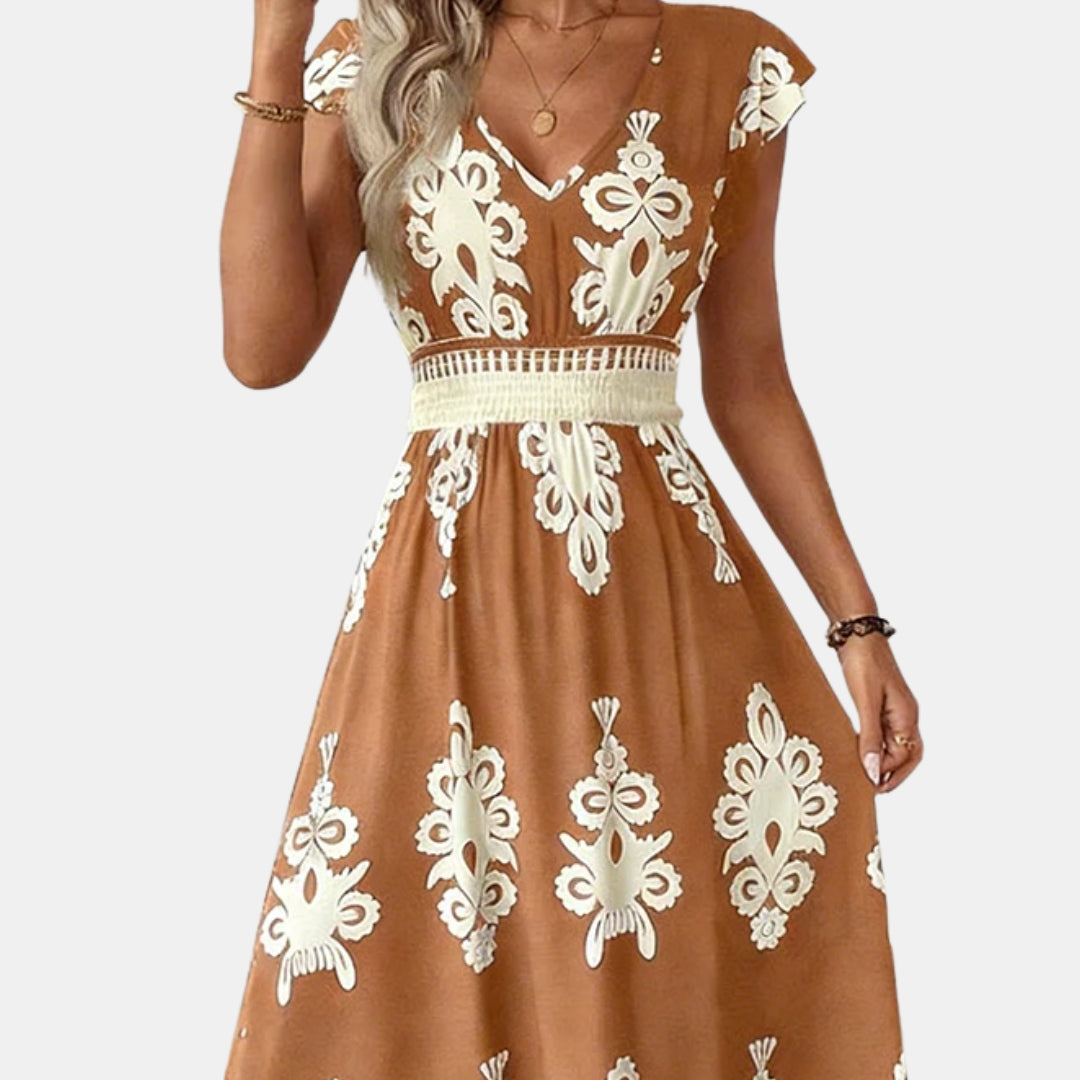 Servanne | Robe Imprimé Ornemental