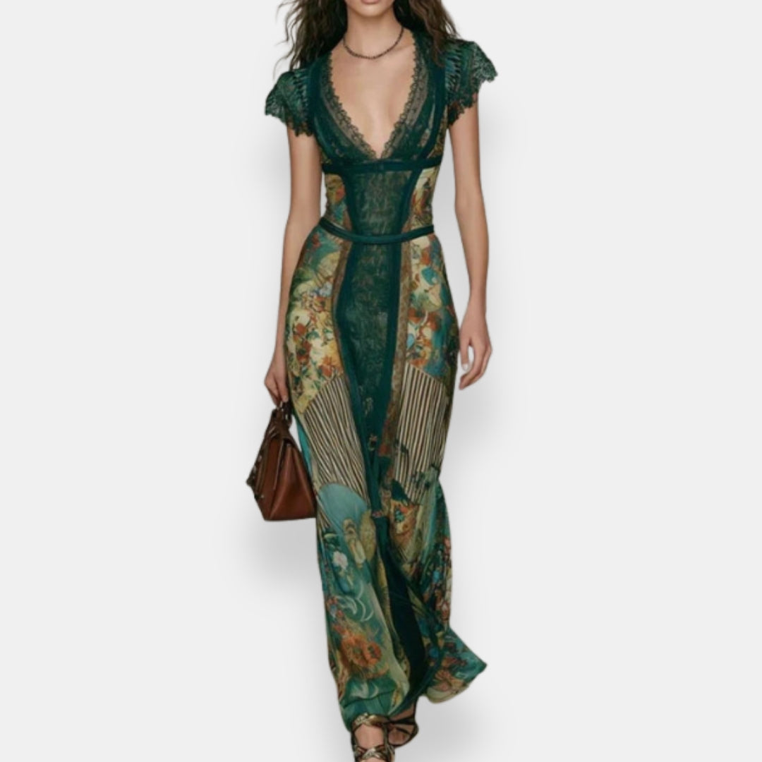 Éloane | Robe Fleurie Dentelle