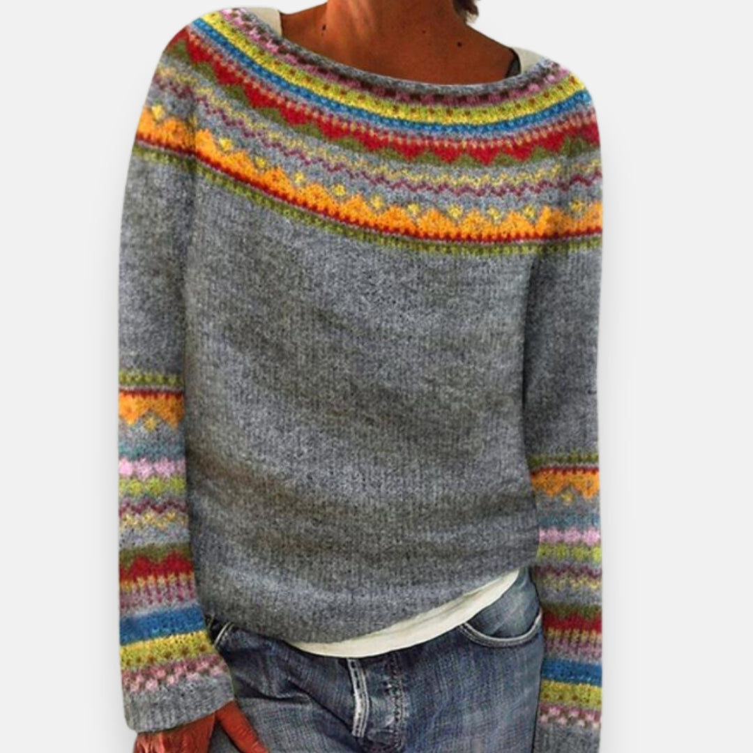 Aurivion | Pull jacquard cosy
