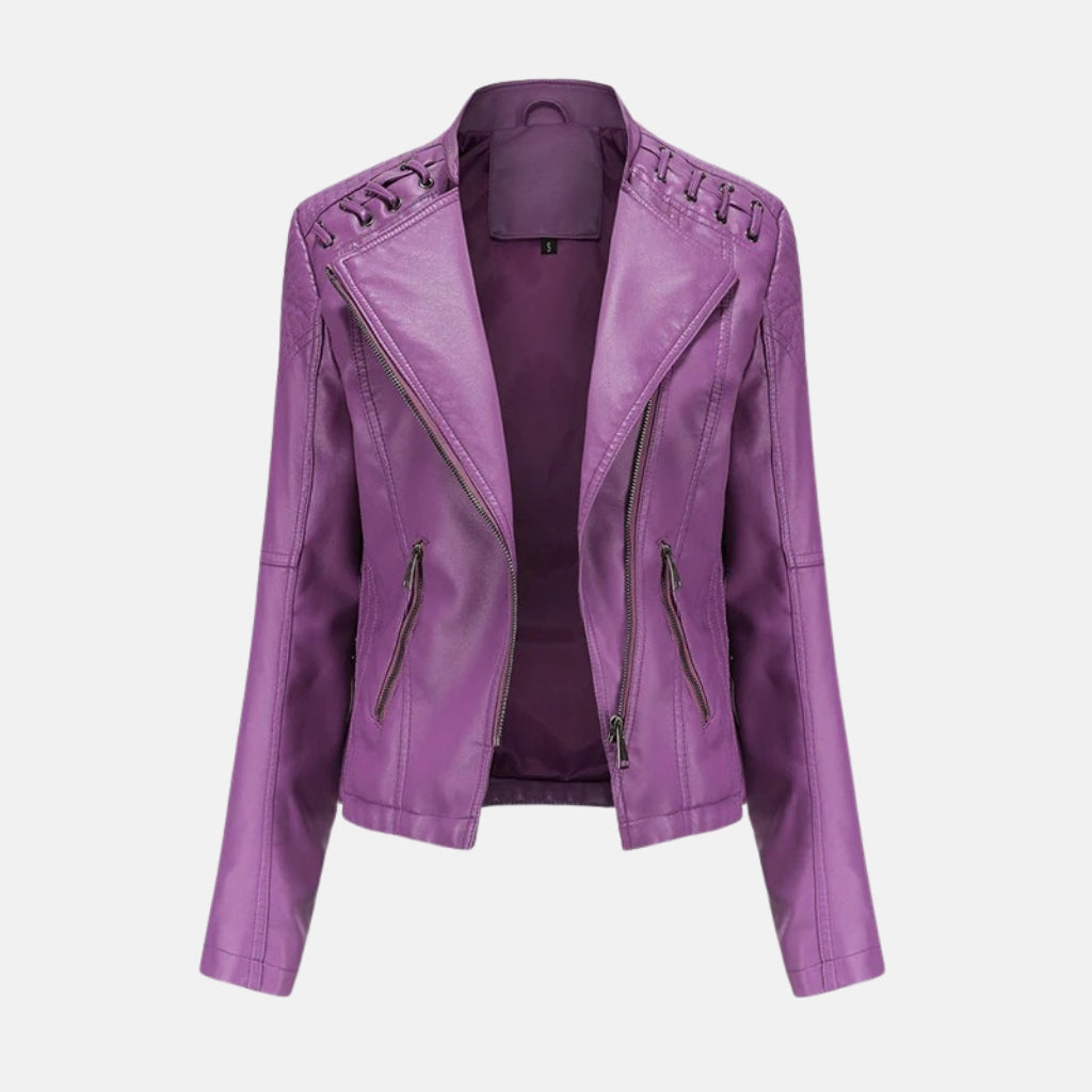 Diana | Veste en cuir d’agneau lavé