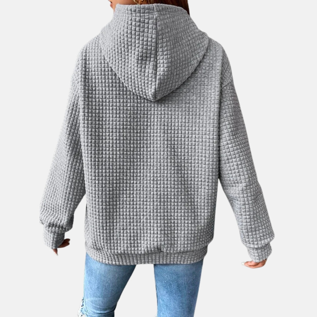 Fleur | Sweat à capuche uni et décontracté