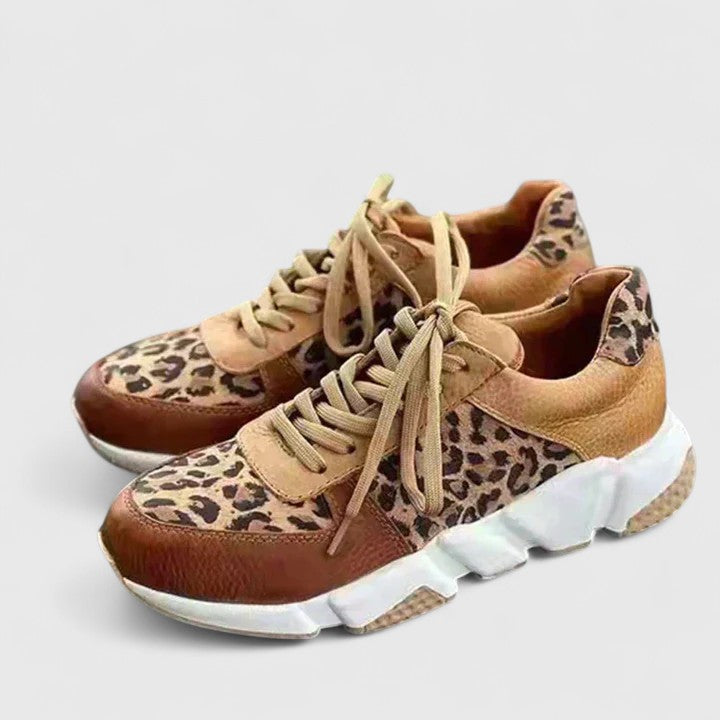 Névroline | Sneakers léopard semelle chunky