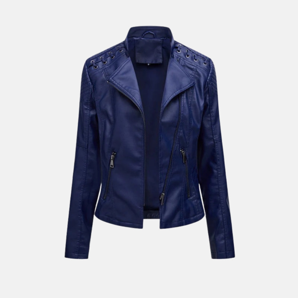 Diana | Veste en cuir d’agneau lavé