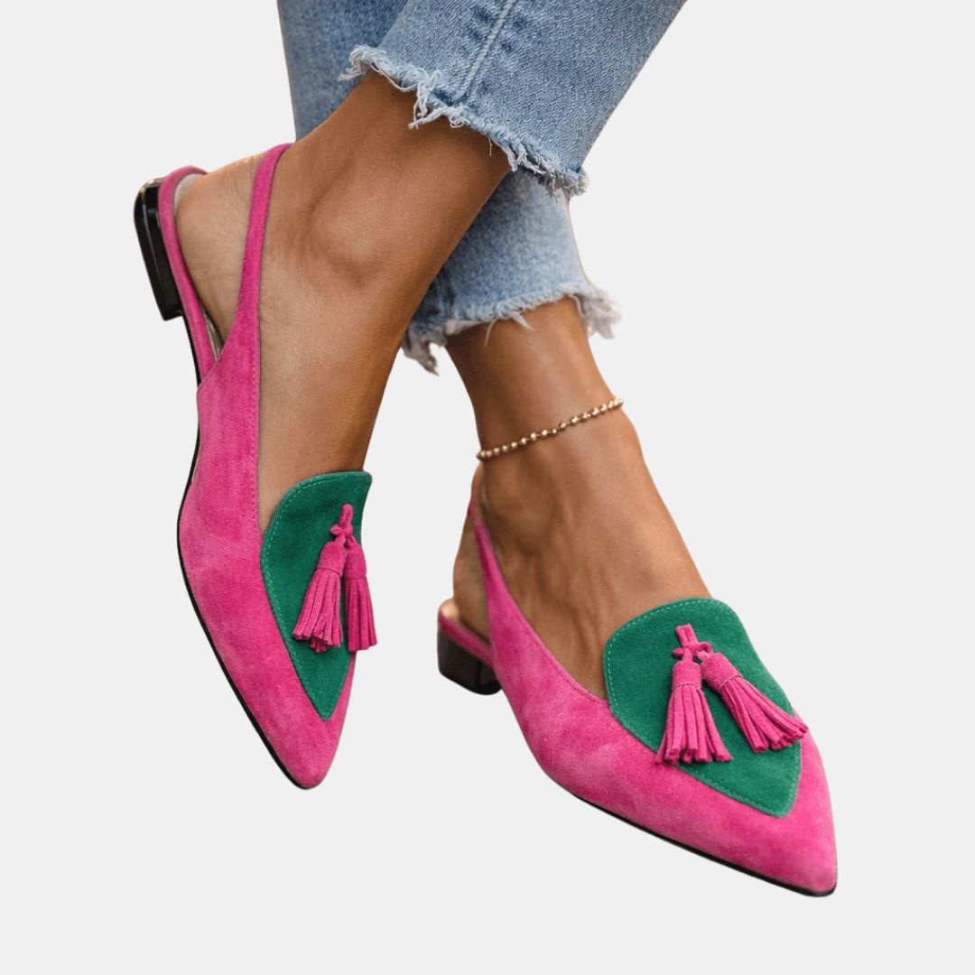 Villanelle | Ballerines slingback à pompon