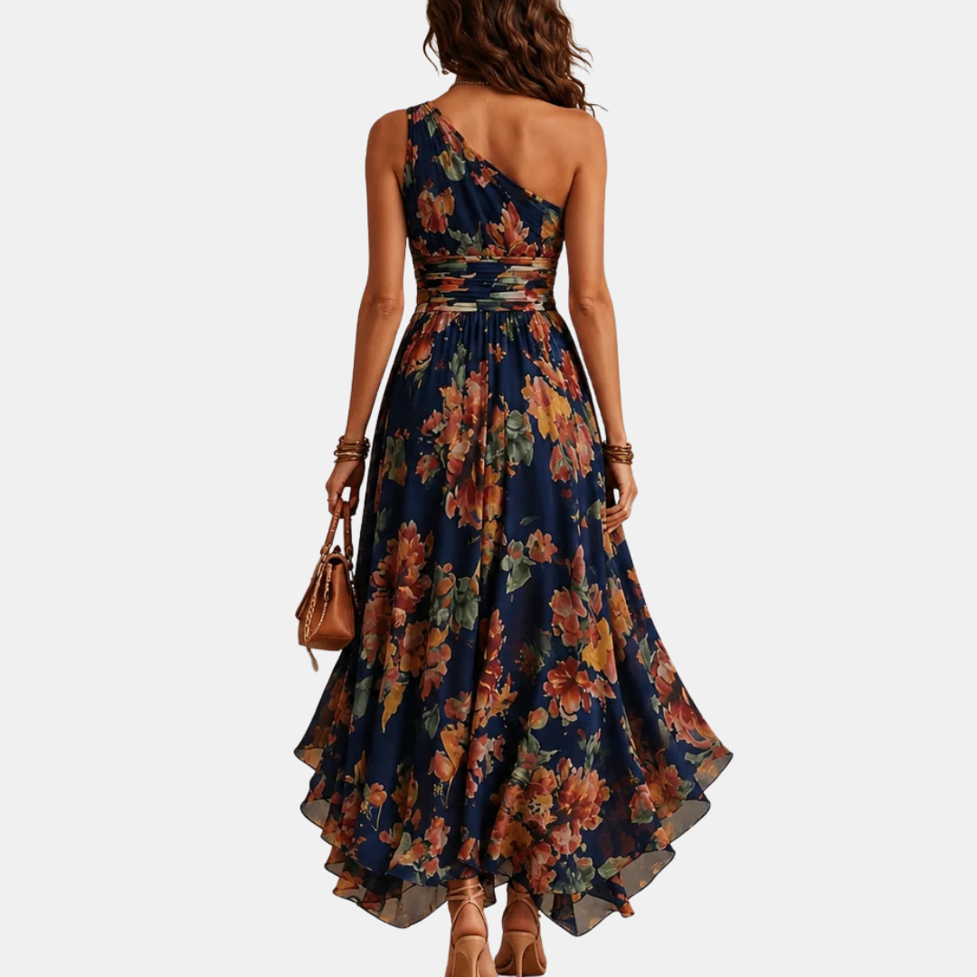 Adalie | Robe longue asymétrique