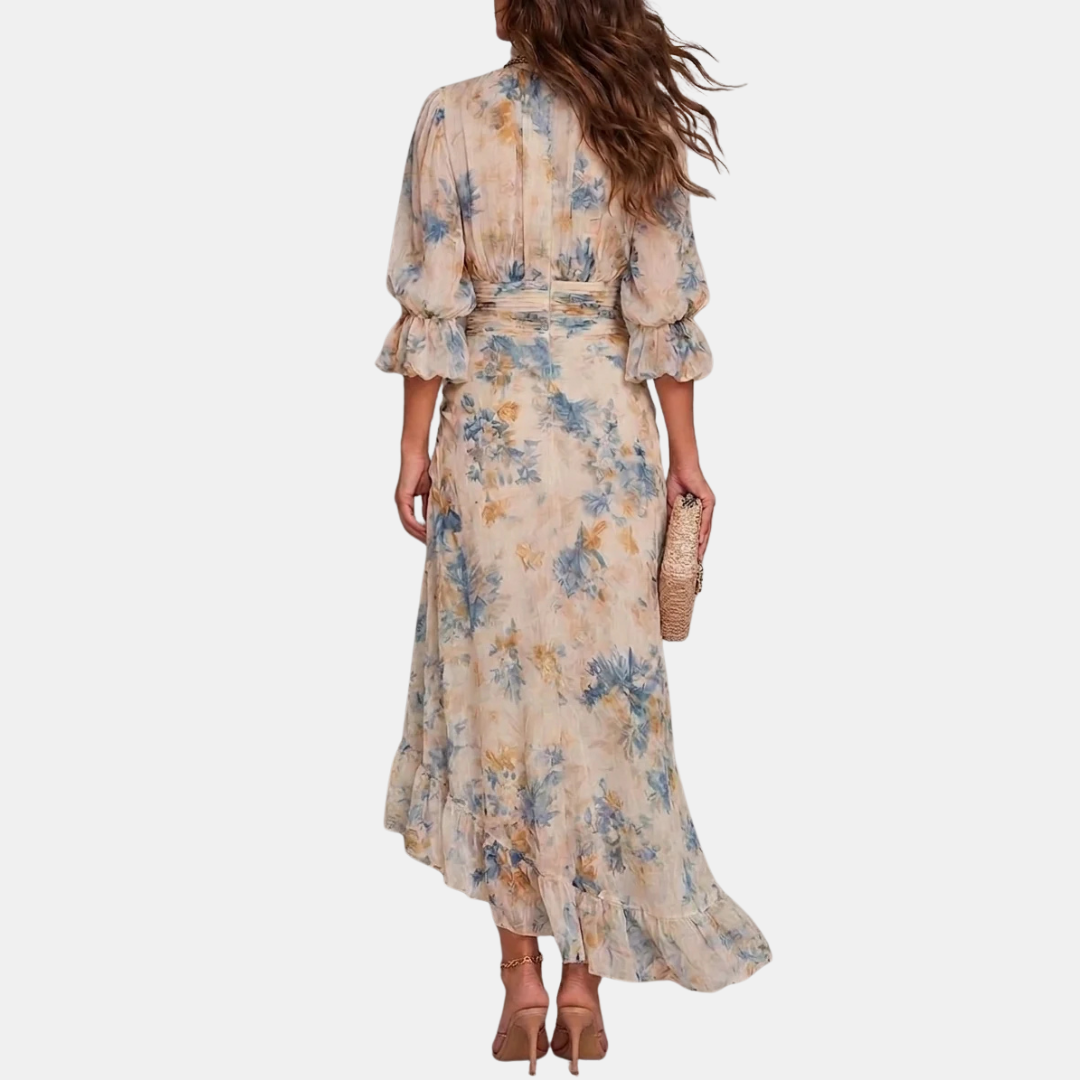 Océane | Robe fleurie à volants