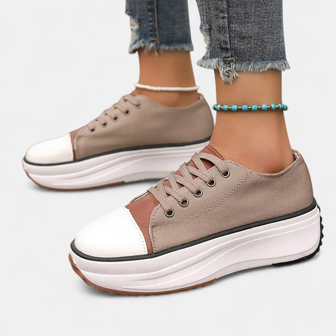 Ovélraine | Sneakers plateforme crantée
