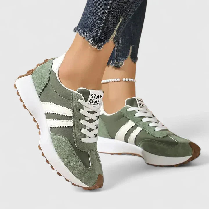 Élorvaine | Sneakers rétro à bandes
