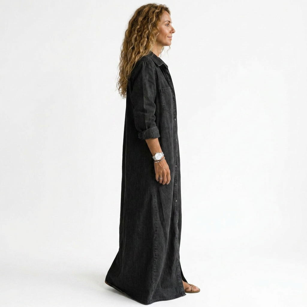 Folquine | Robe longue chemisier