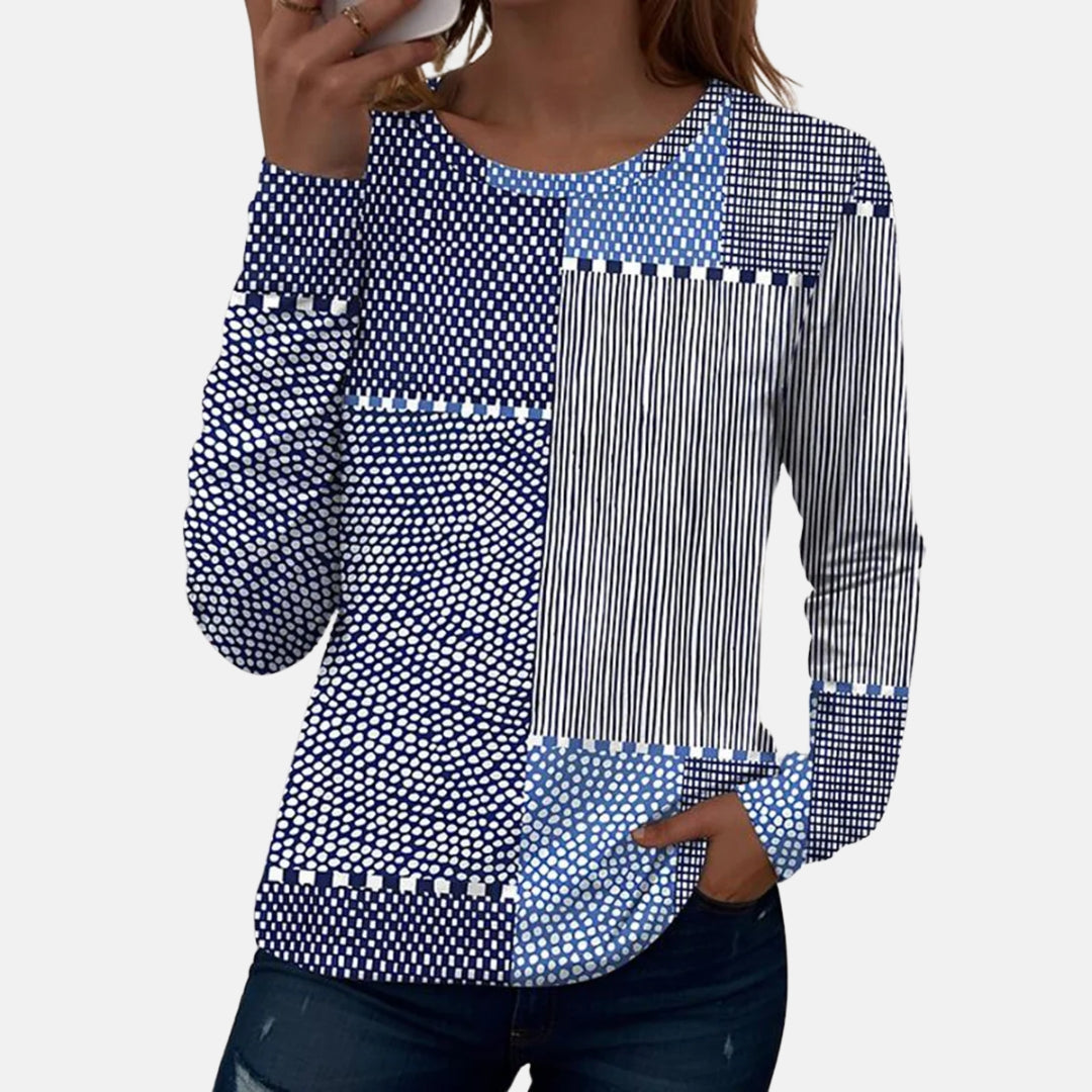 Enya | Haut graphique à imprimé géométrique