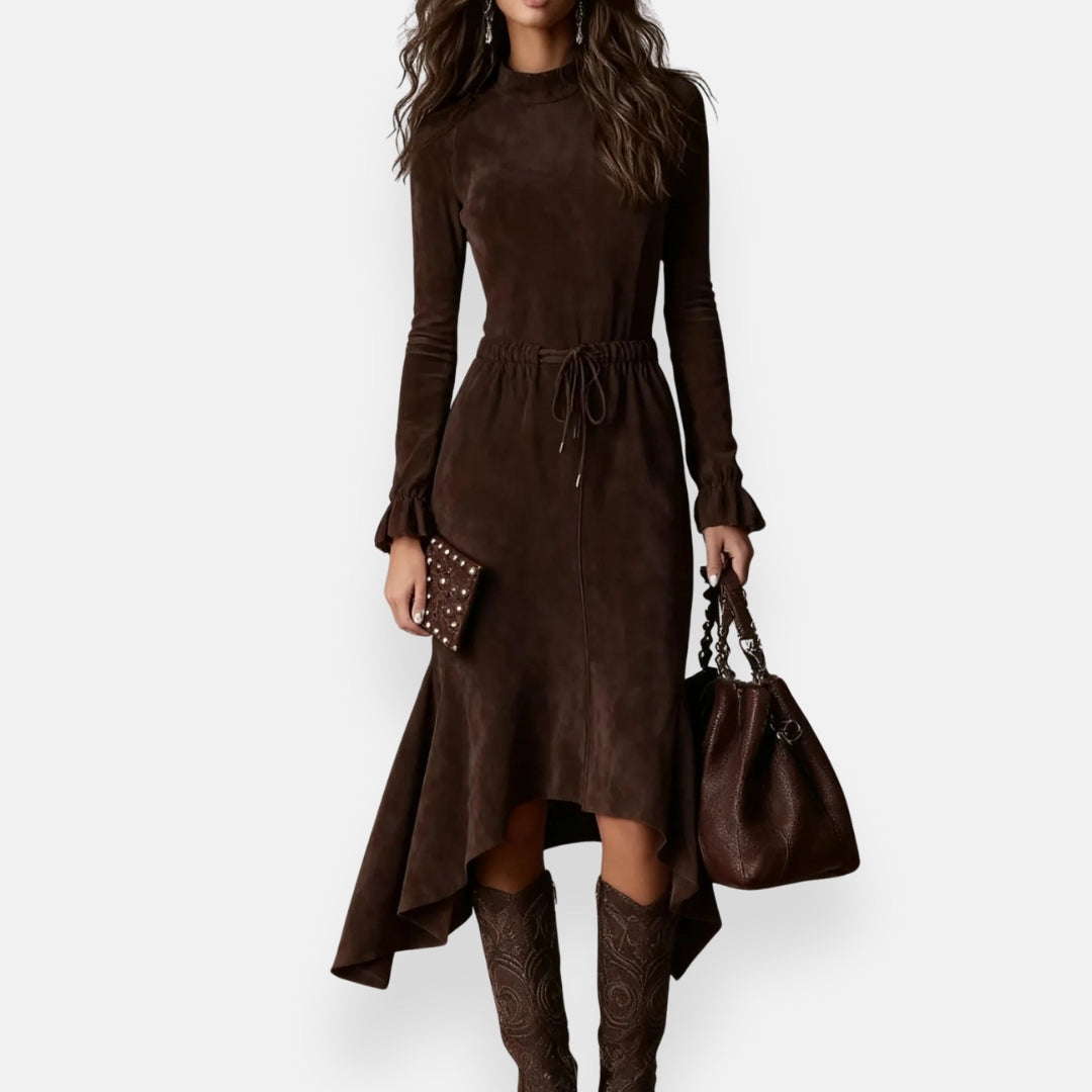 Amalthea | Robe midi à manches longues