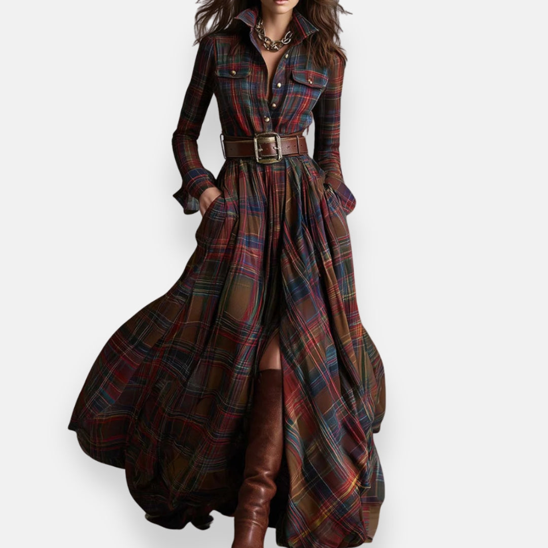 Énélie | Robe Chemise Carreaux