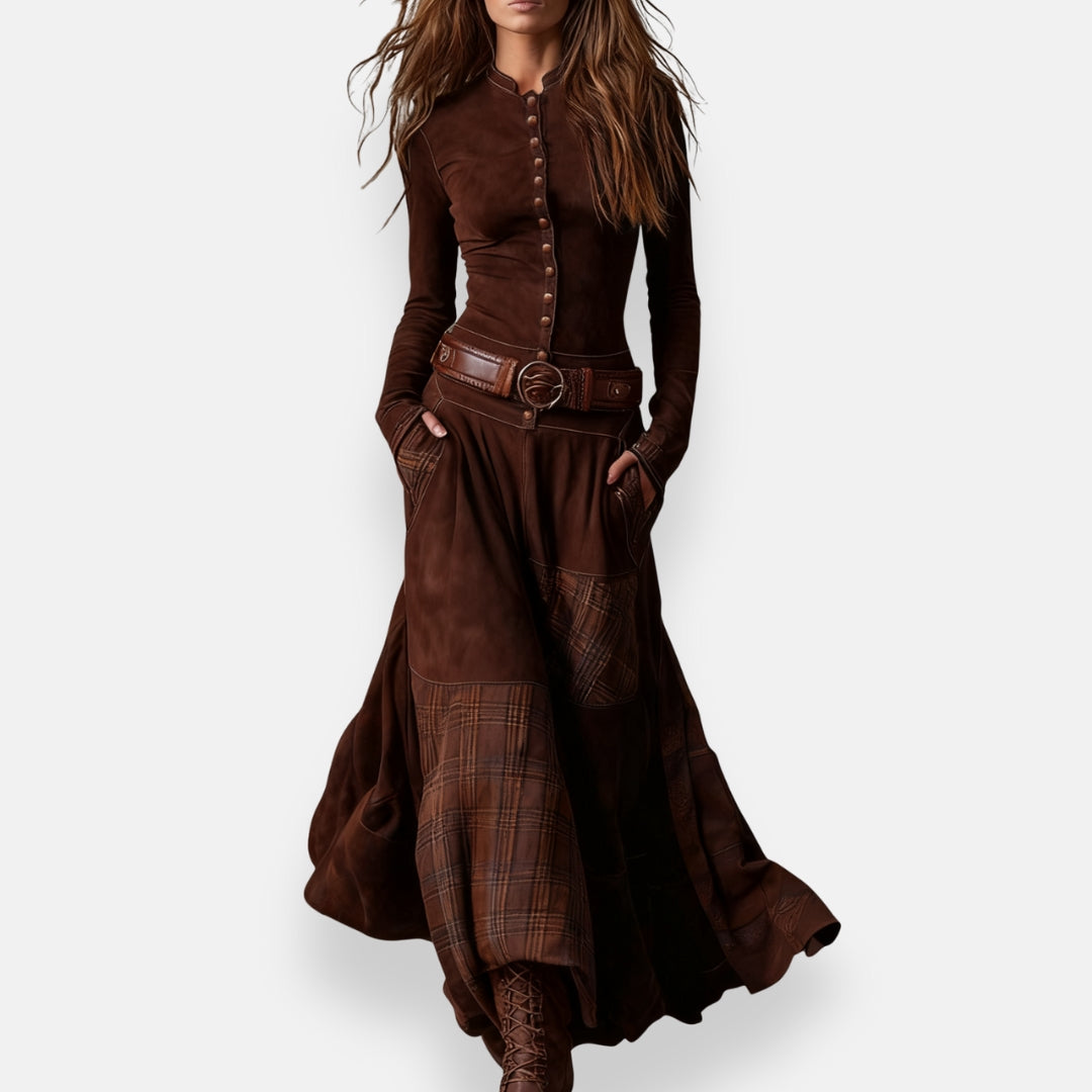 Désirine | Robe Bohème Boutonnée