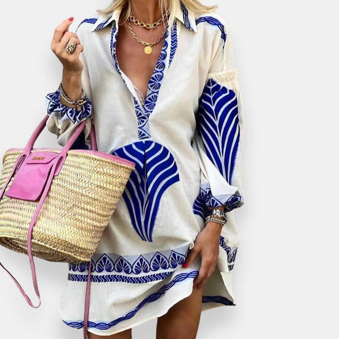 Dorine | Robe Chemise Graphique