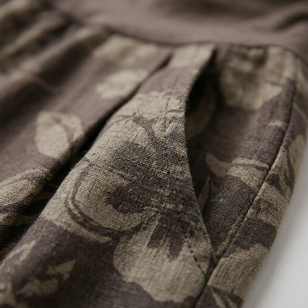 Garance | Pantalon bouffant à imprimé floral