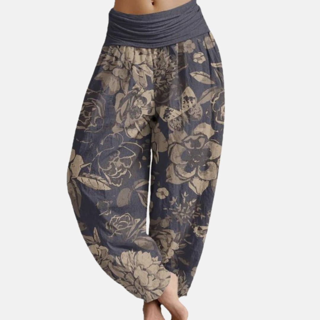 Garance | Pantalon bouffant à imprimé floral