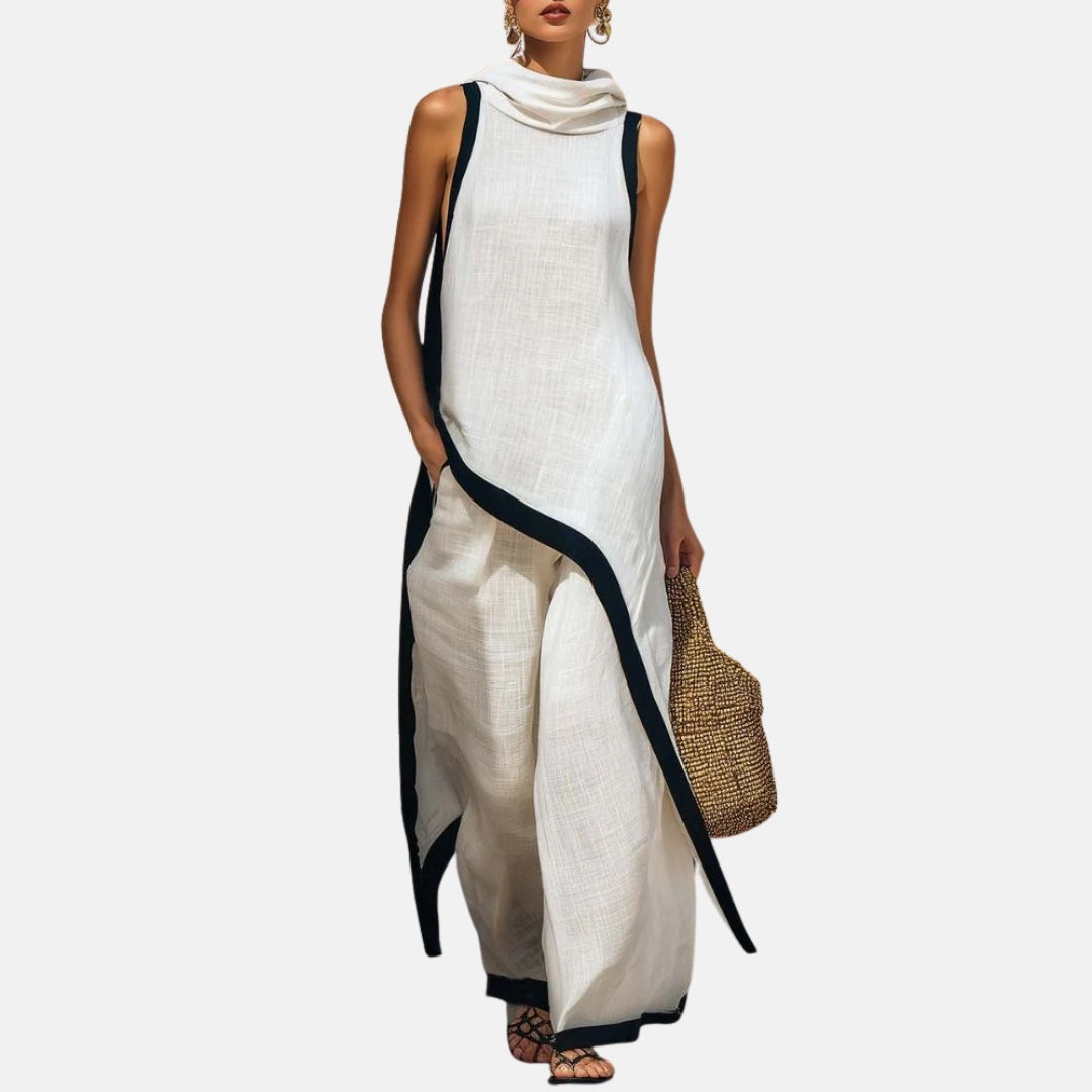 Léonie | Ensemble tunique longue et pantalon large