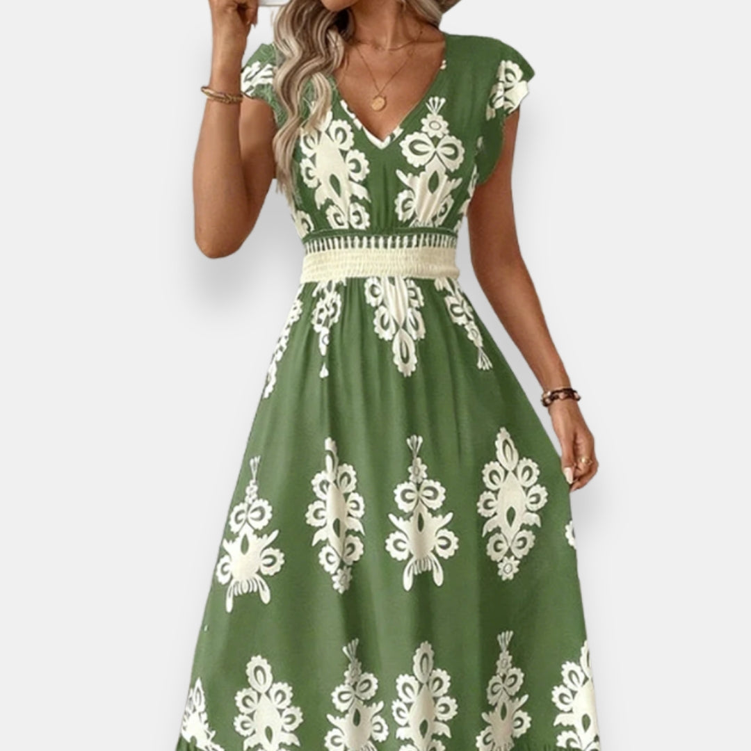 Servanne | Robe Imprimé Ornemental