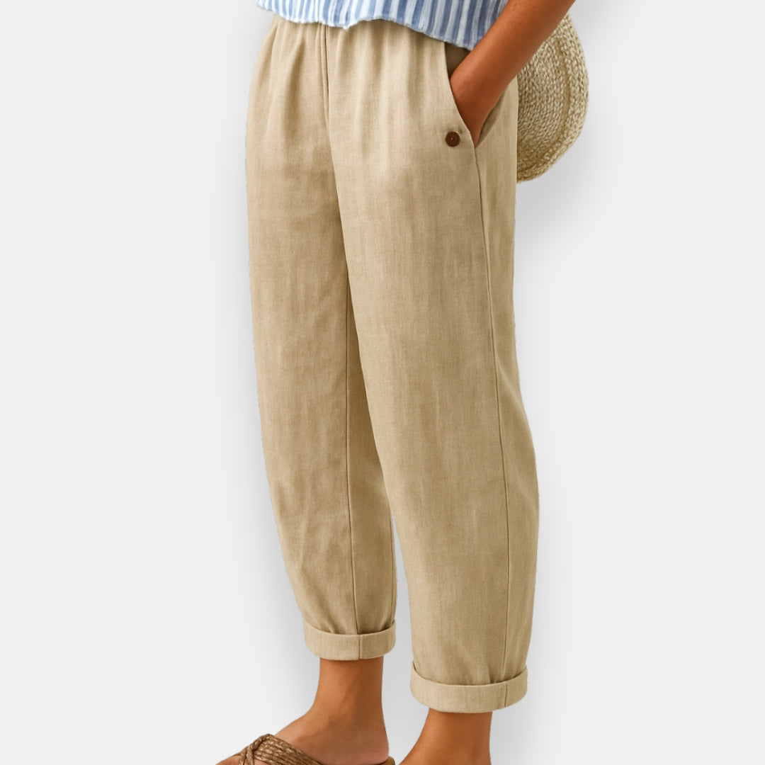 Sève | Pantalon Lin Élastiqué