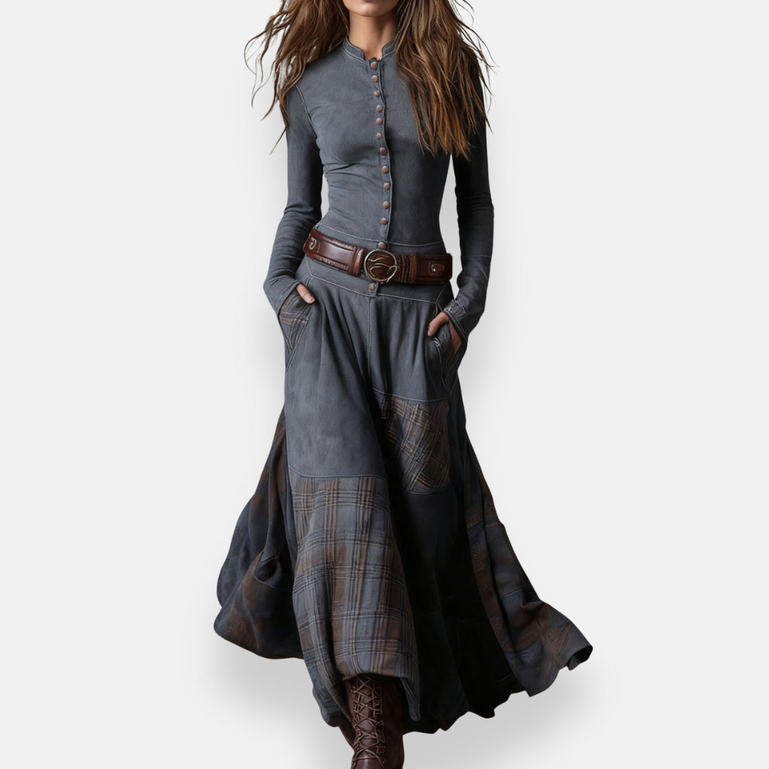 Désirine | Robe Bohème Boutonnée