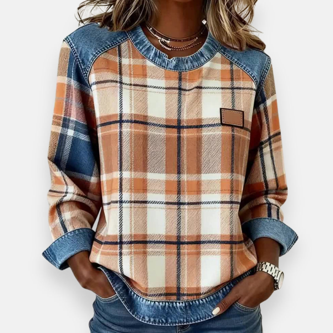 Mélissa | Chemise à carreaux moderne