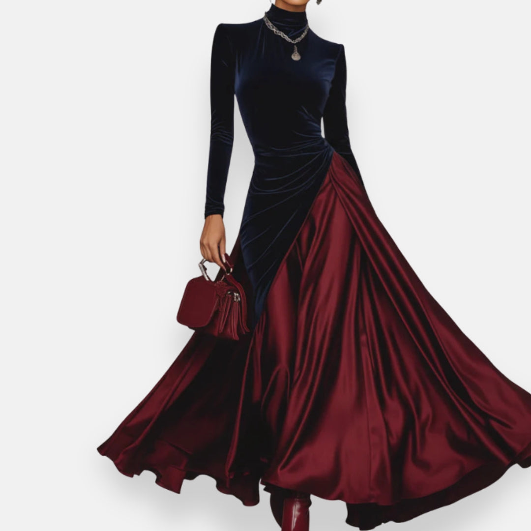 Anceline | Robe Velours Satin