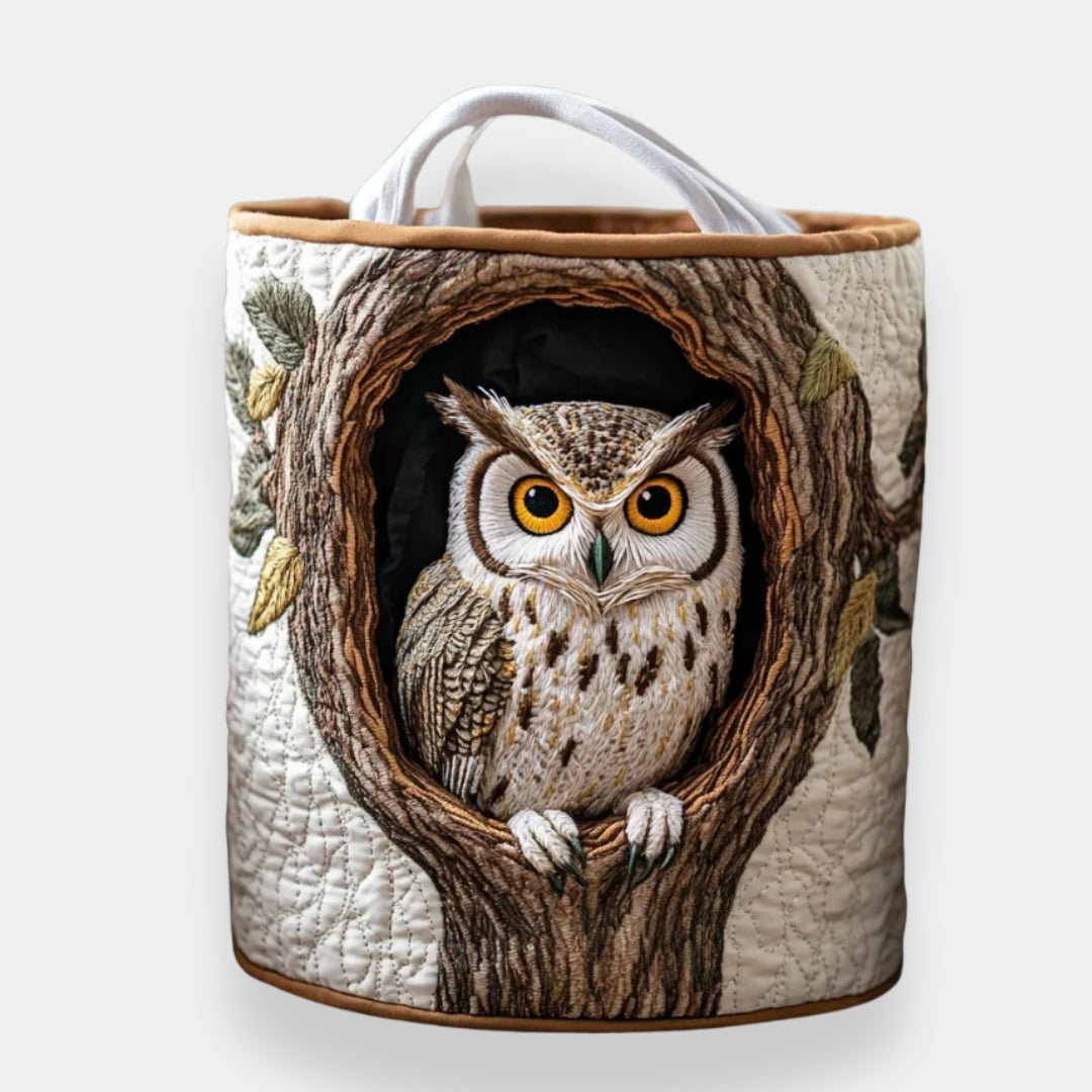 Panier Linge Hibou