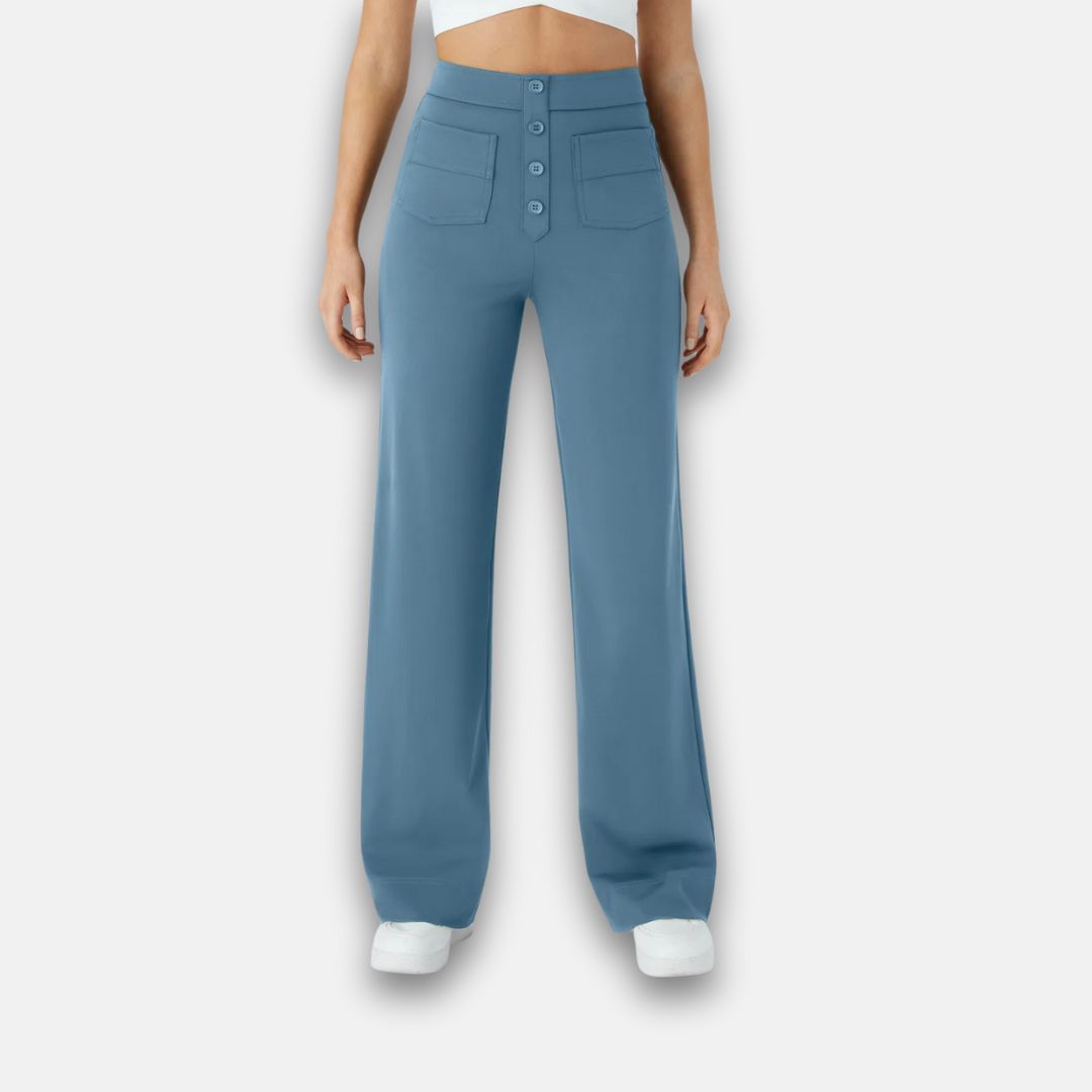 Jade | Pantalon large à boutons