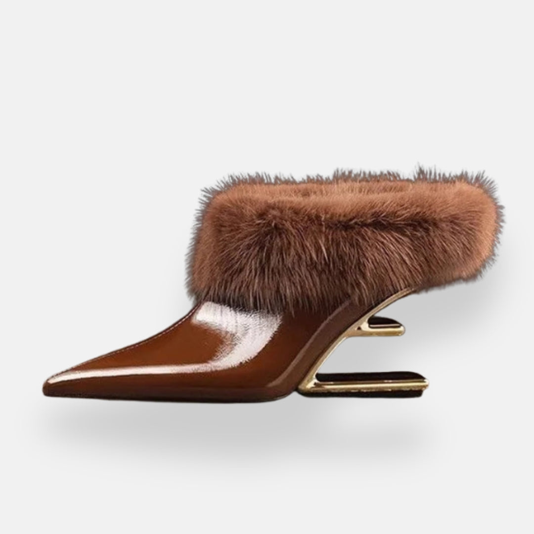 Amarine | Mules élégantes à fourrure