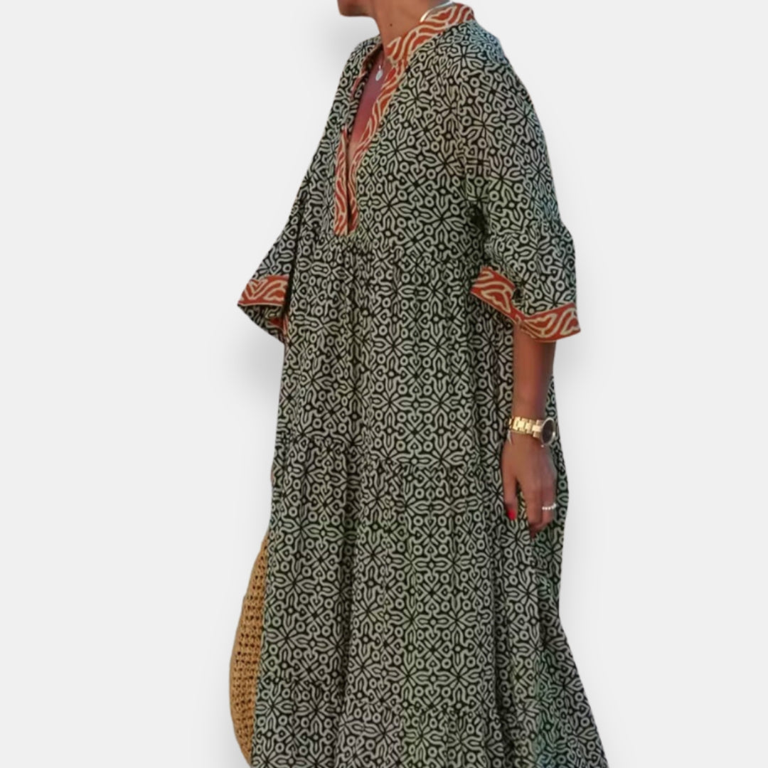 Ombline | Robe kaftan tribal