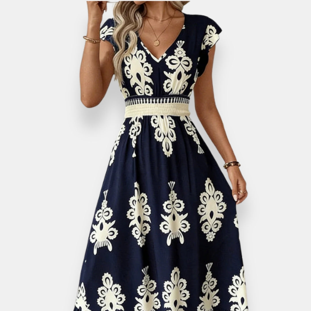 Servanne | Robe Imprimé Ornemental