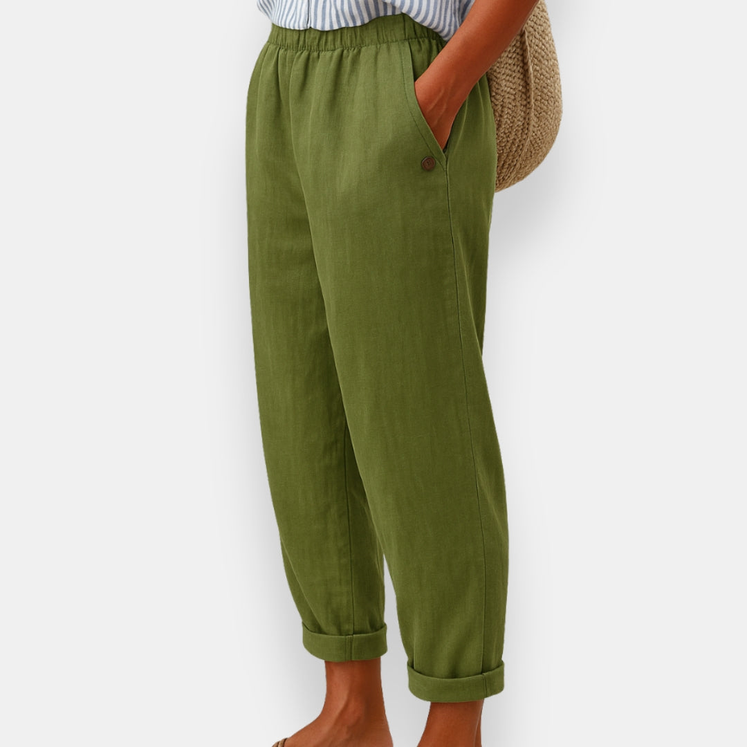 Sève | Pantalon Lin Élastiqué