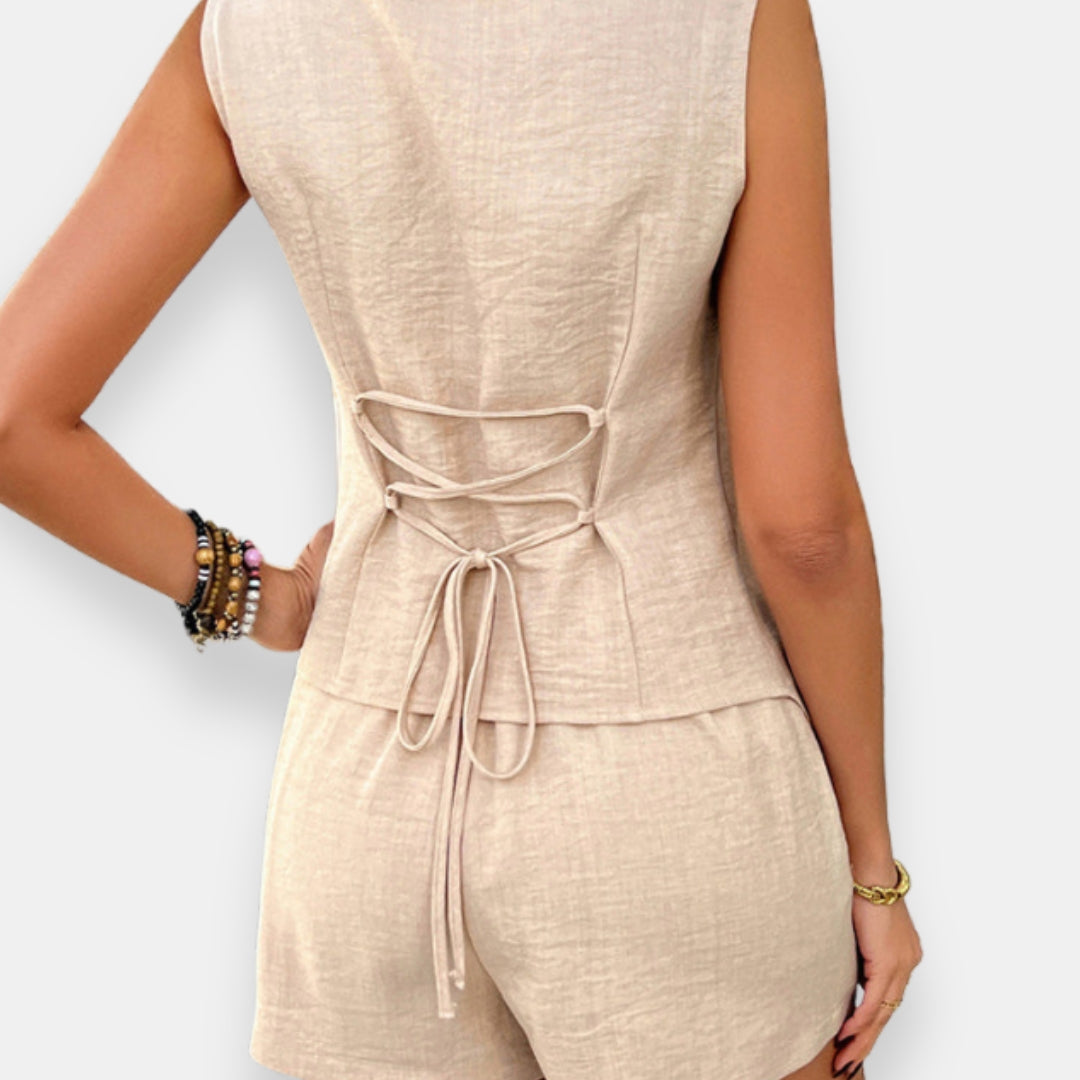 Soizic | Ensemble Gilet Croisé