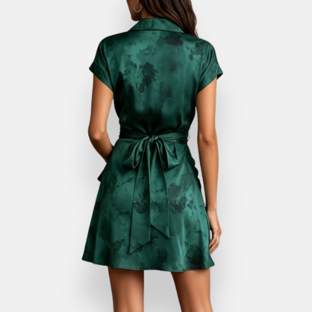 Chloé | Robe Satinée Émeraude