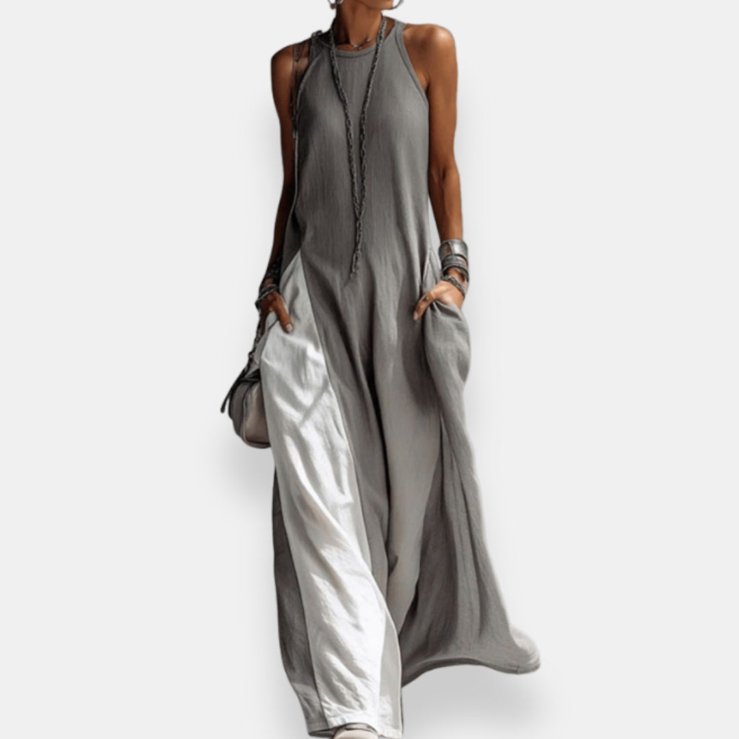 Lisette | Robe Longue Bicolore