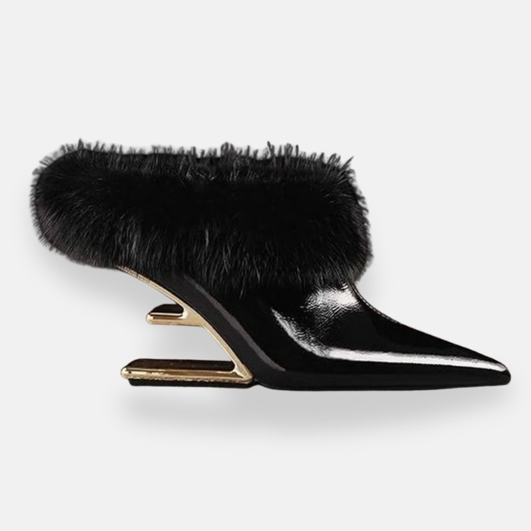 Amarine | Mules élégantes à fourrure