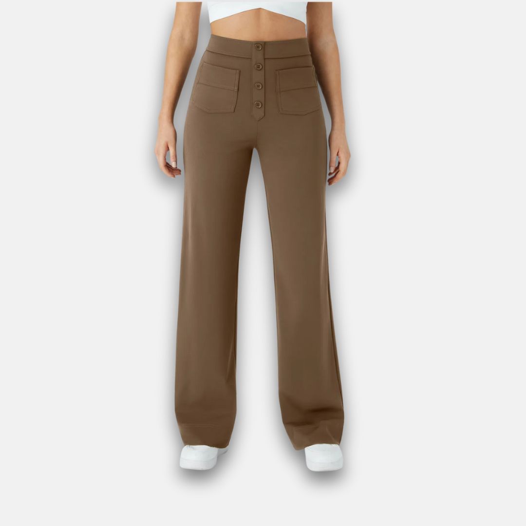 Jade | Pantalon large à boutons