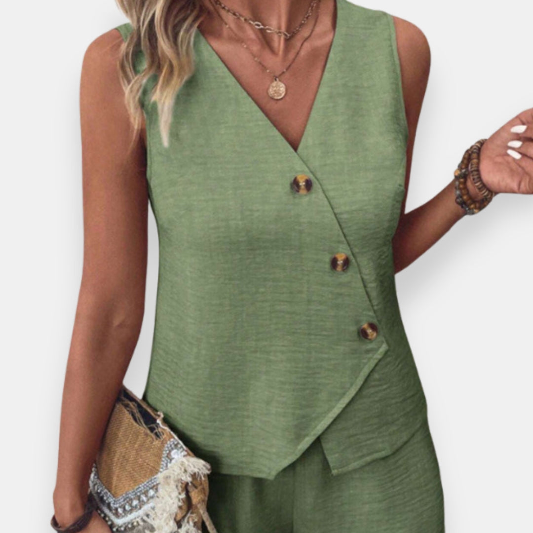 Soizic | Ensemble Gilet Croisé