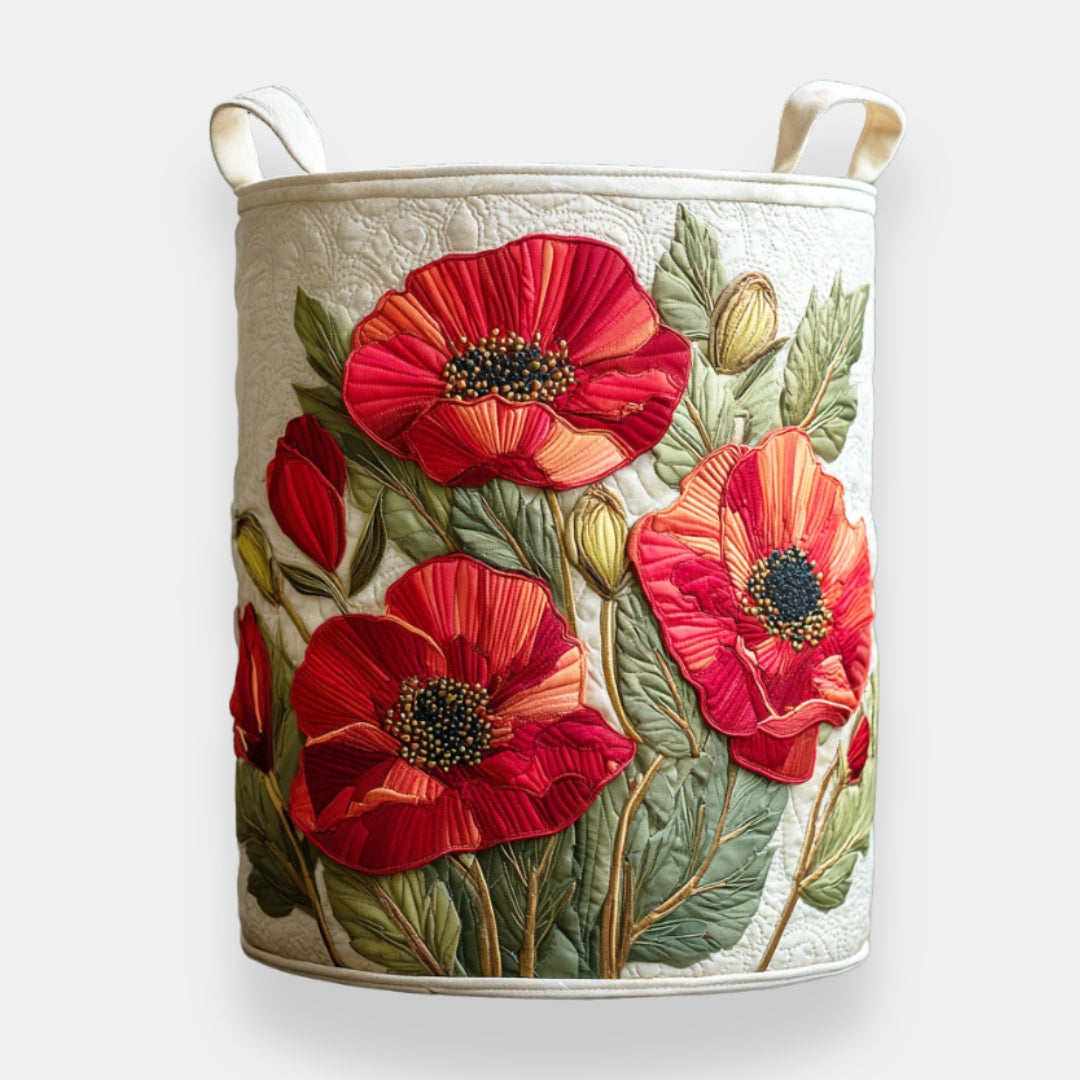 Panier Fleurs Rouges