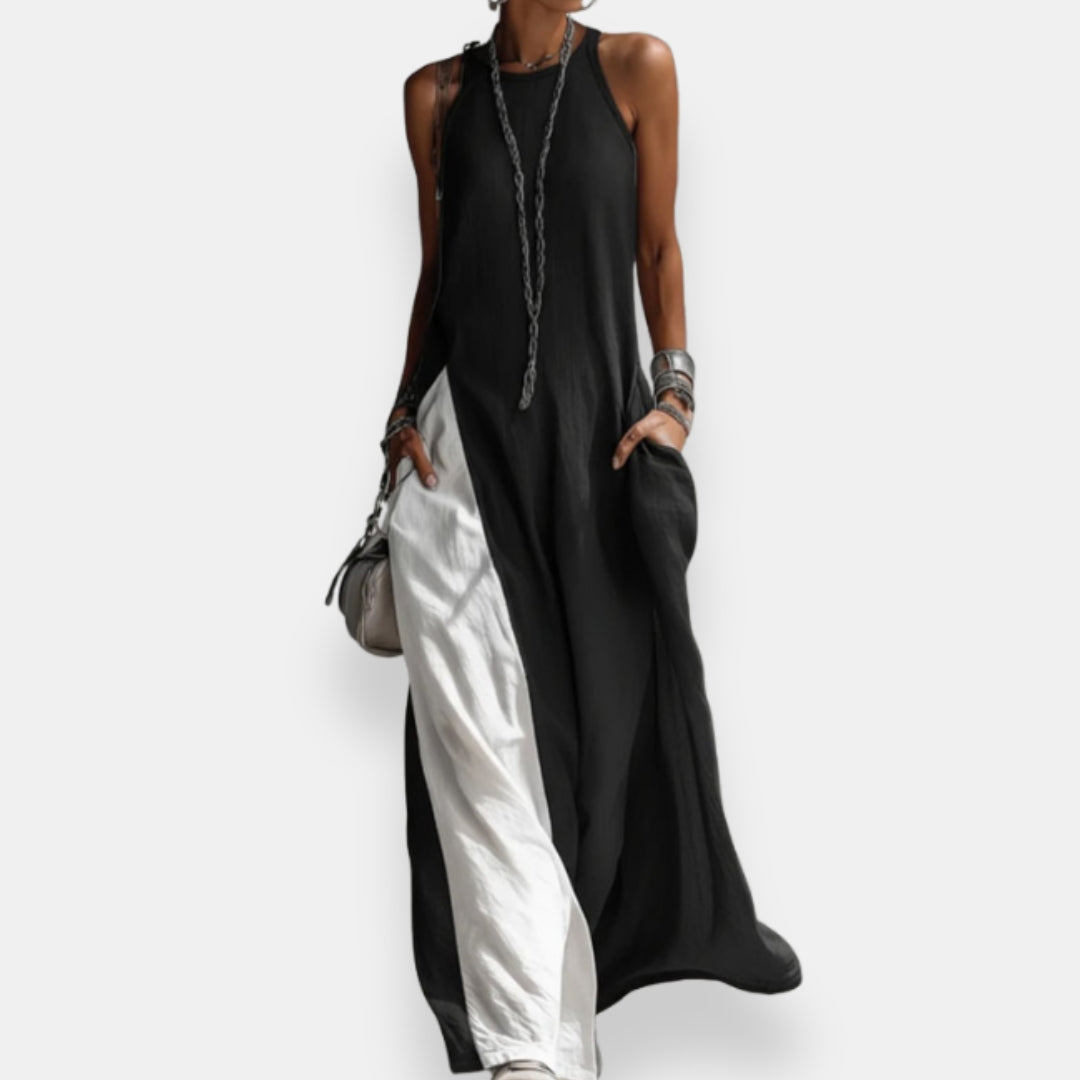 Lisette | Robe Longue Bicolore
