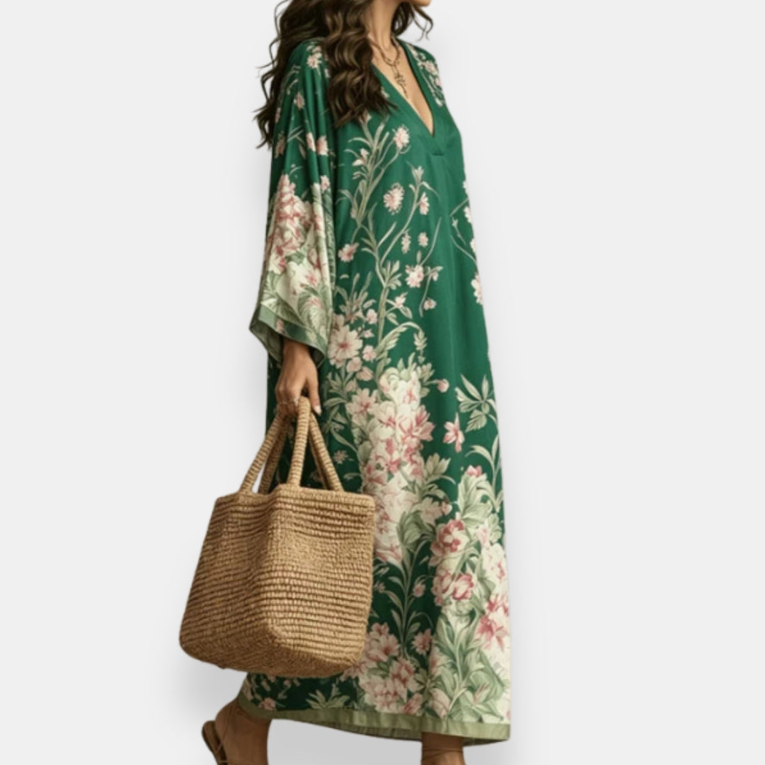 Anaïsse | Robe Kaftan Fleurie
