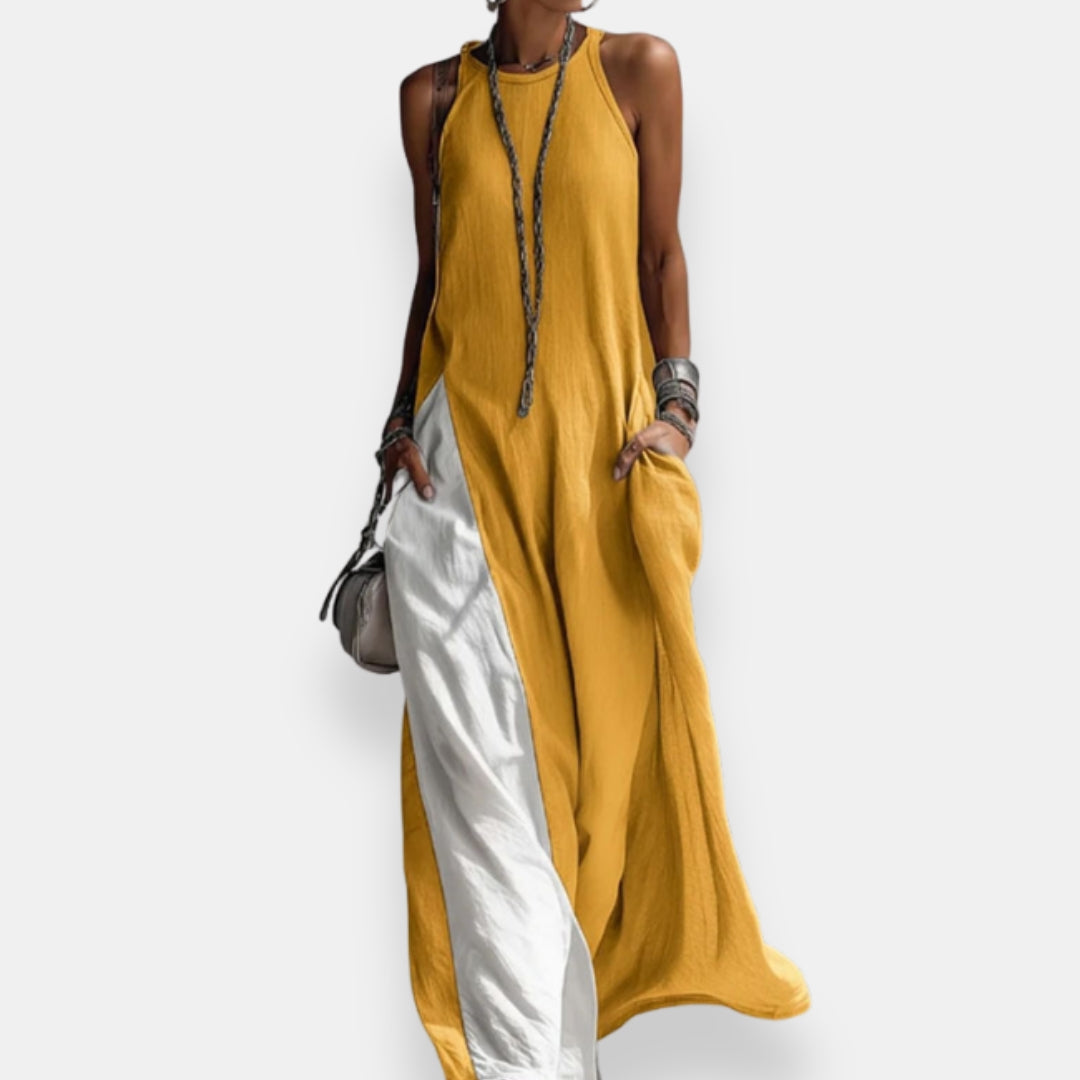 Lisette | Robe Longue Bicolore