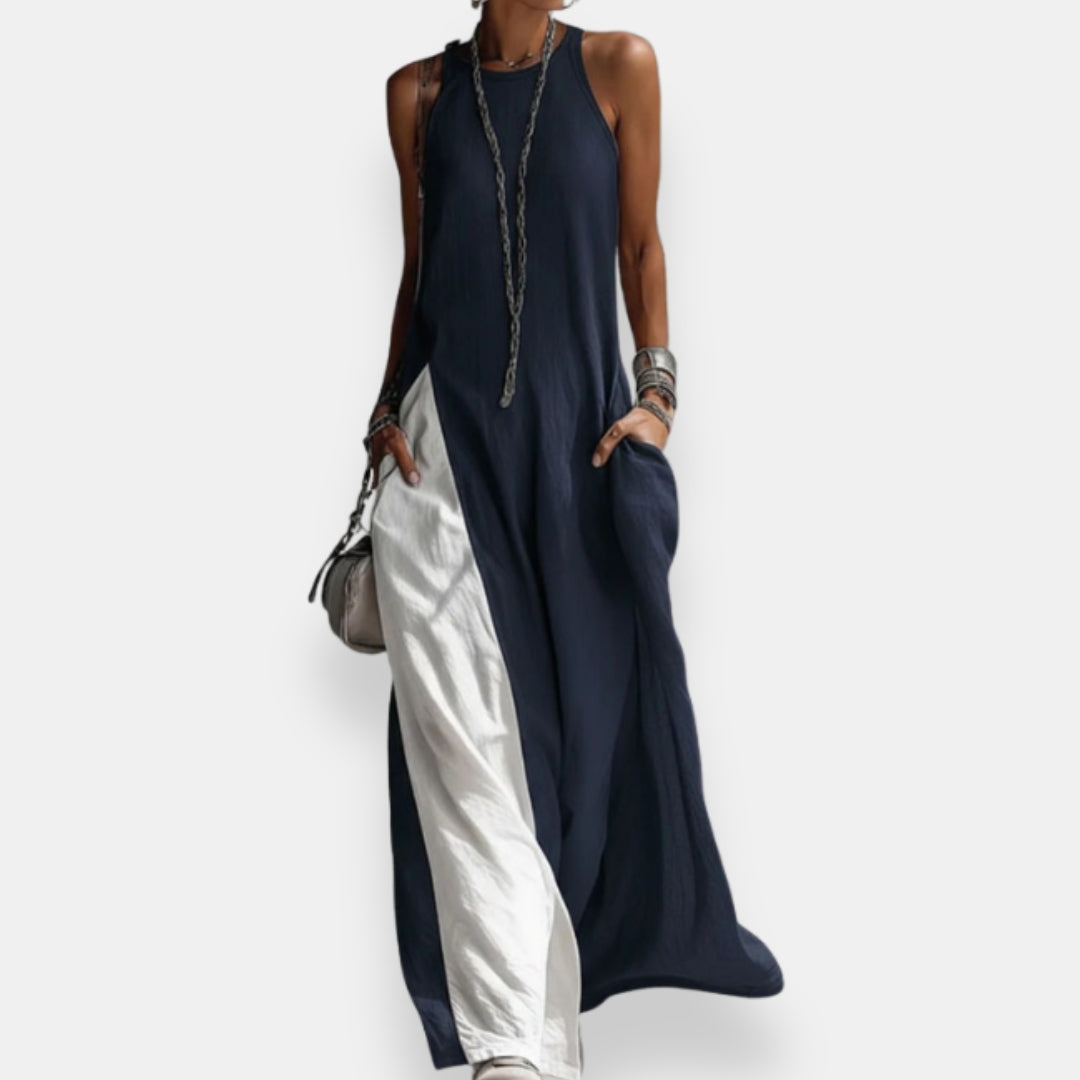 Lisette | Robe Longue Bicolore