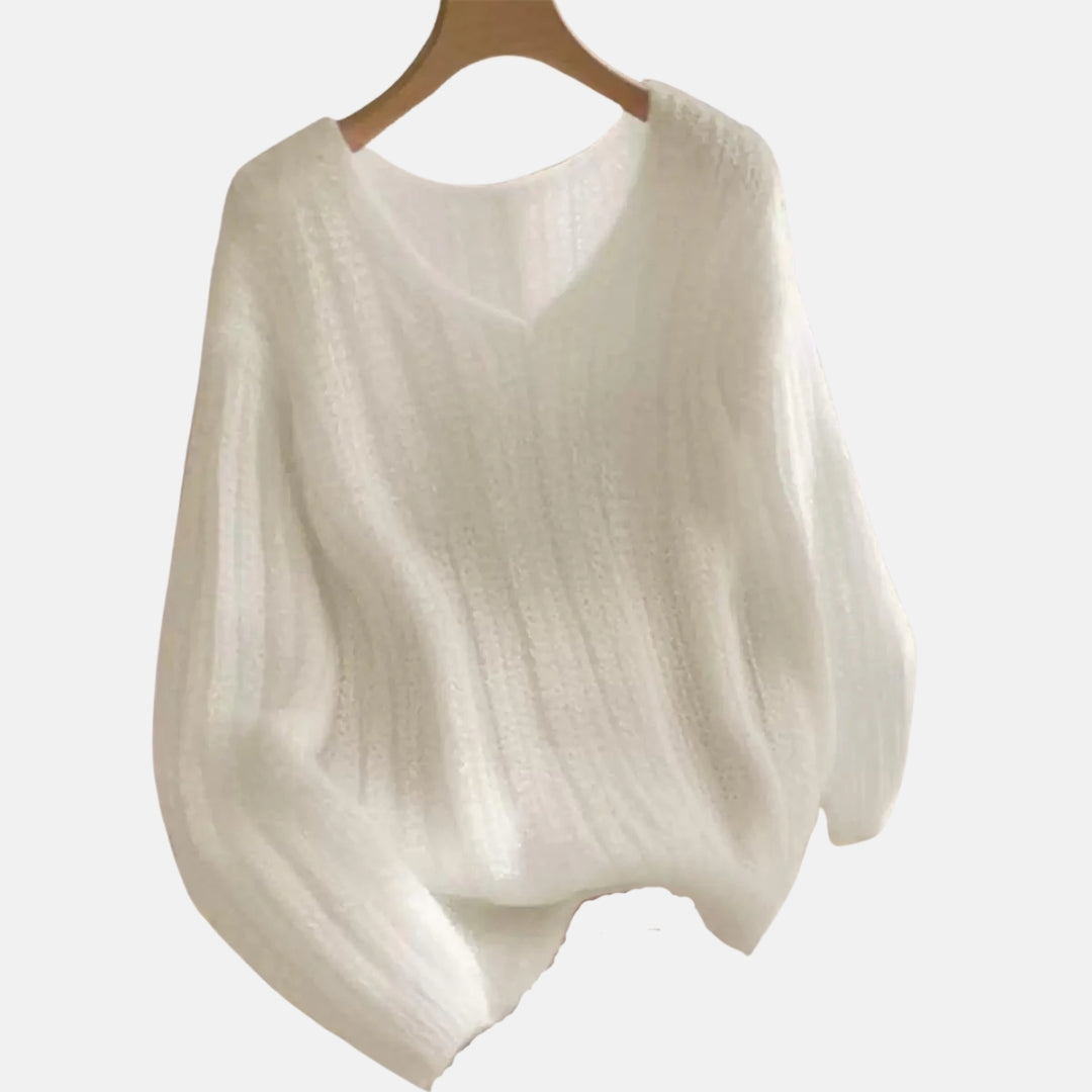 Amara | Pull doux rose pâle