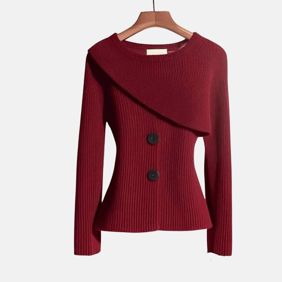 Noémie | Cardigan à coupe asymétrique