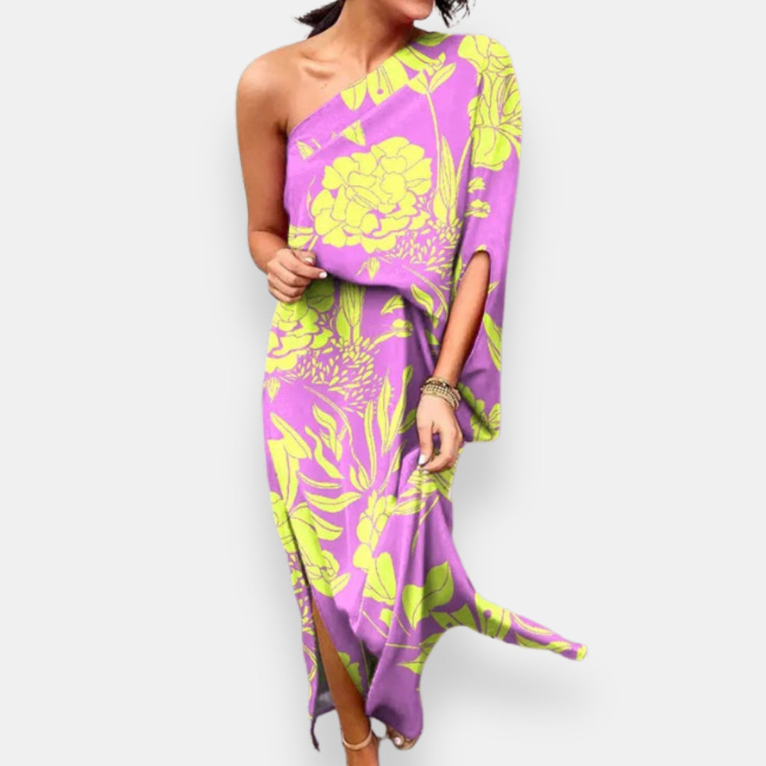 Évie | Robe Asymétrique Florale
