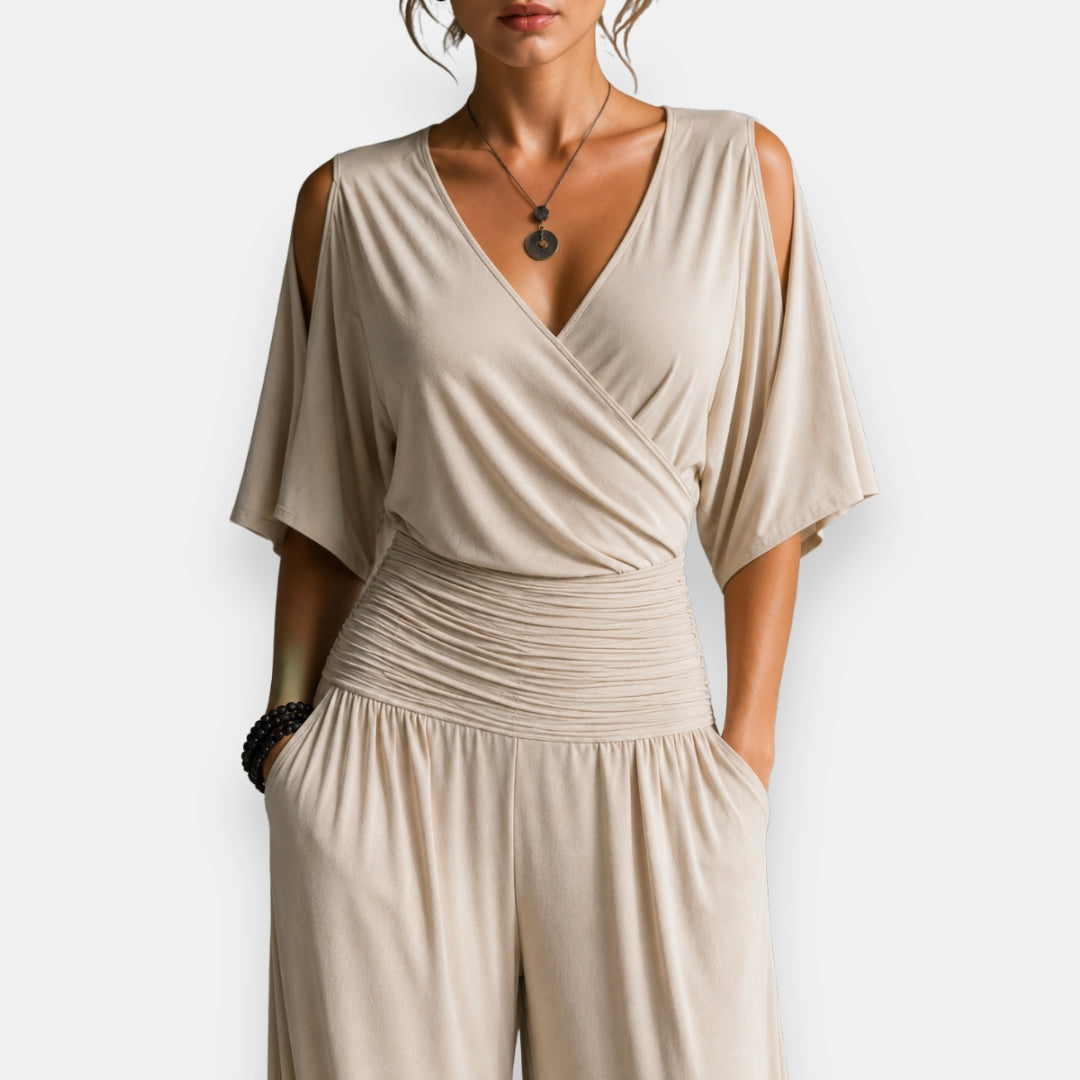 Doraine | Ensemble élégant taille drapée