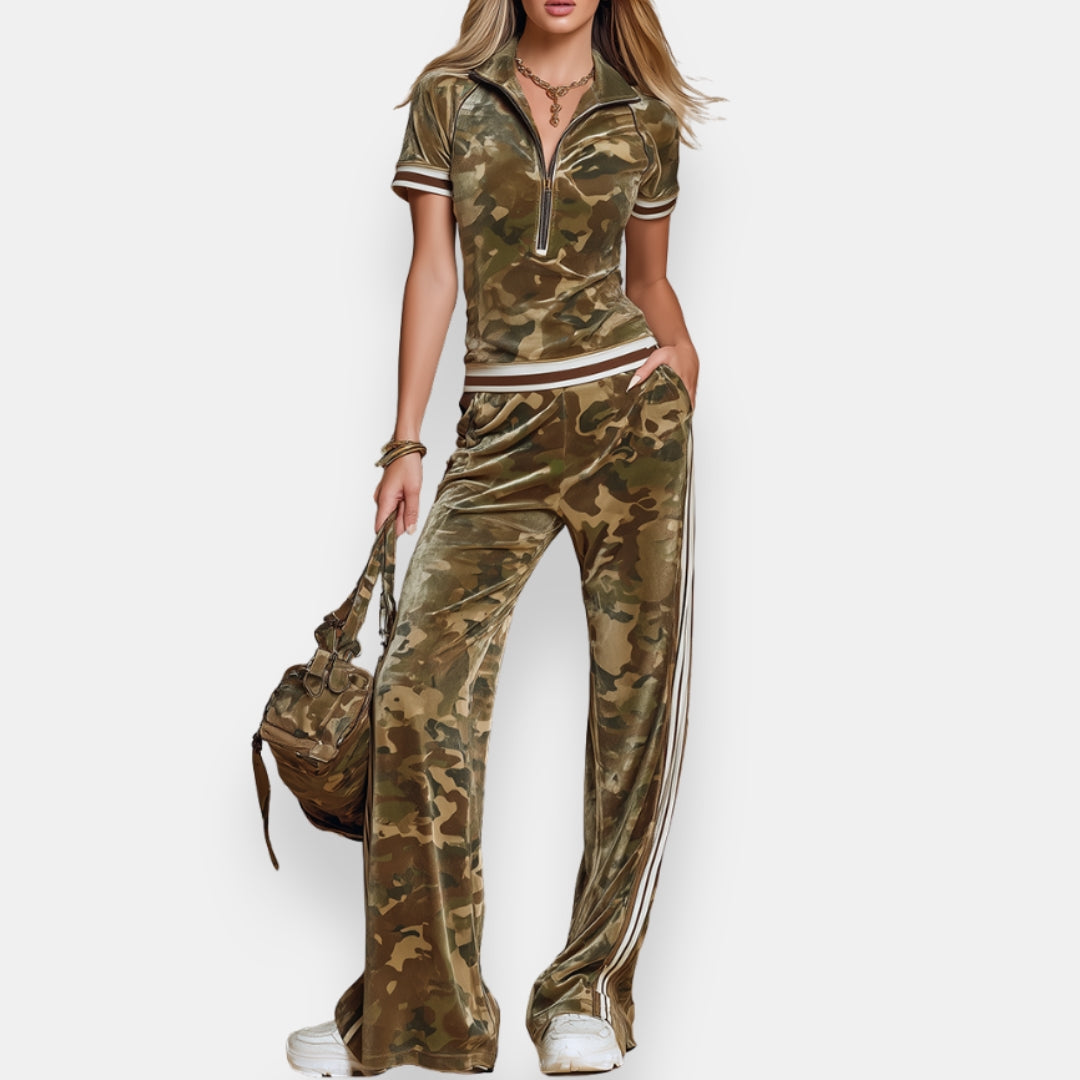 Ermélane | Ensemble Camouflage Zippé