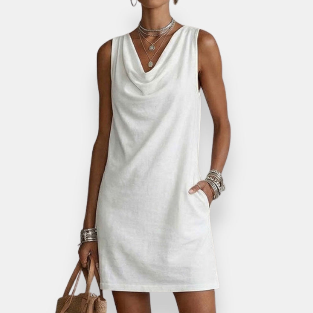 Michèle | Robe Courte Drapée